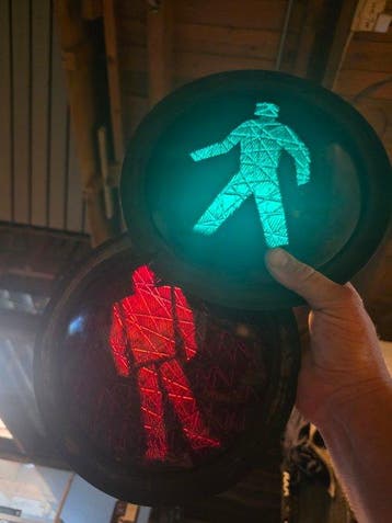 Stoplicht glazen kappen - Stoplicht (11) - Glas, Plastic -