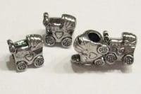 Per stuk Metalen European Jewelry kraal Kinderwagen 11 x..., Ophalen of Verzenden, Nieuw, Kraal