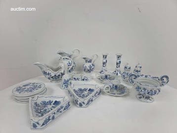 24-delig porseleinen servies Blue Danube, Nieuw