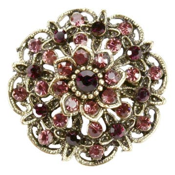 Fako Bijoux - Broche - Bloem Ster Retro - 32x32mm -, Verzenden, Nieuw