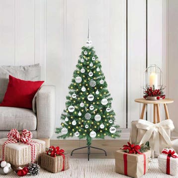 vidaXL Kunstmatig Voorverlicht Kerstboom met 150 LED Groen, Verzenden, Nieuw