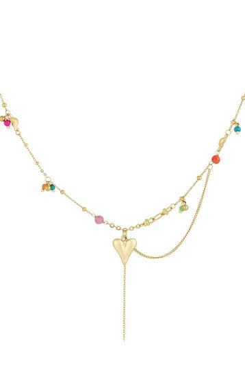 Goudlief Ketting love party (Hangerkettingen, Kettingen), Verzenden, Nieuw, Zilver, Overige materialen