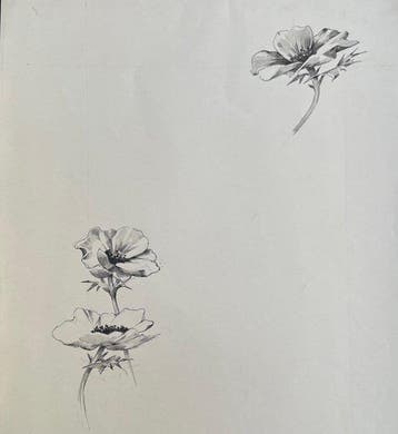 Louise Abbéma (1853-1927). - Etude de Fleurs (sans prix de