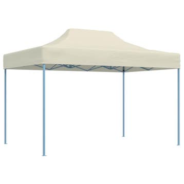vidaXL Partytent inklapbaar 3x4 m staal crème, Verzenden, Nieuw, Partytent