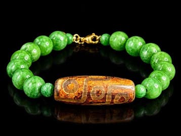Prachtige handgemaakte armband - Tibetaanse inspiratie -