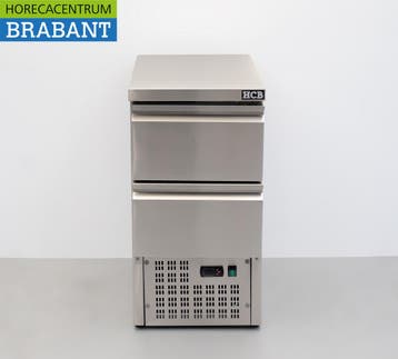 HCB RVS Koelwerkbank 2 laden 1/1 GN 43,5 cm 230V Horeca, Ophalen of Verzenden, Nieuw zonder verpakking