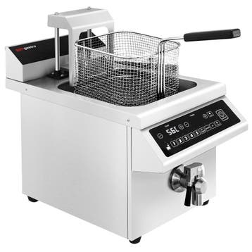 GGM Gastro | Inductie friteuse - 8 liter - 3,5 kW - digitale, Verzenden, Nieuw