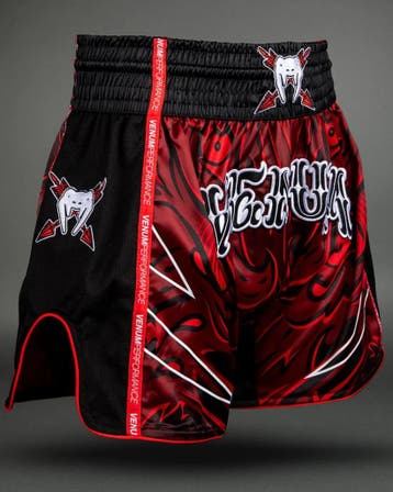 Venum Wolf Atak Muay Thai Short – Zwart/Rood | Muay Thai & K, Ophalen of Verzenden, Nieuw