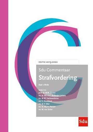 Sdu Commentaar Strafvordering. Editie 2019-2020 (set 2 ex.), Boeken, Verzenden, Gelezen