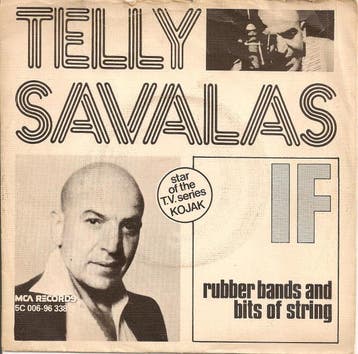 vinyl single 7 inch - Telly Savalas - If, Cd's en Dvd's, Verzenden, Zo goed als nieuw, 7 inch, Pop