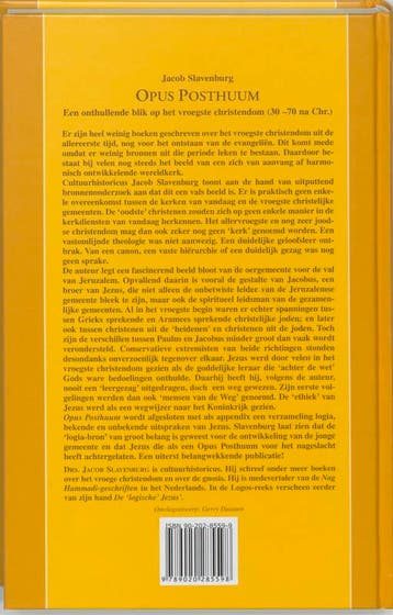 Opus Posthuum / Logos-reeks 9789020285598 Jacob Slavenburg, Verzenden, Zo goed als nieuw, Jacob Slavenburg