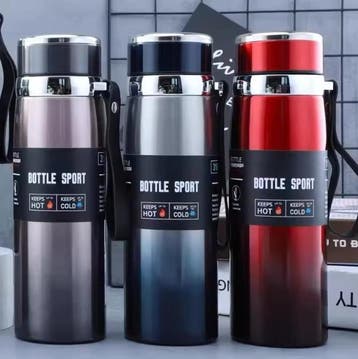1L RVS 316 Thermosfles – Dubbelwandige Waterfles Warm/Koud, Verzenden, Nieuw