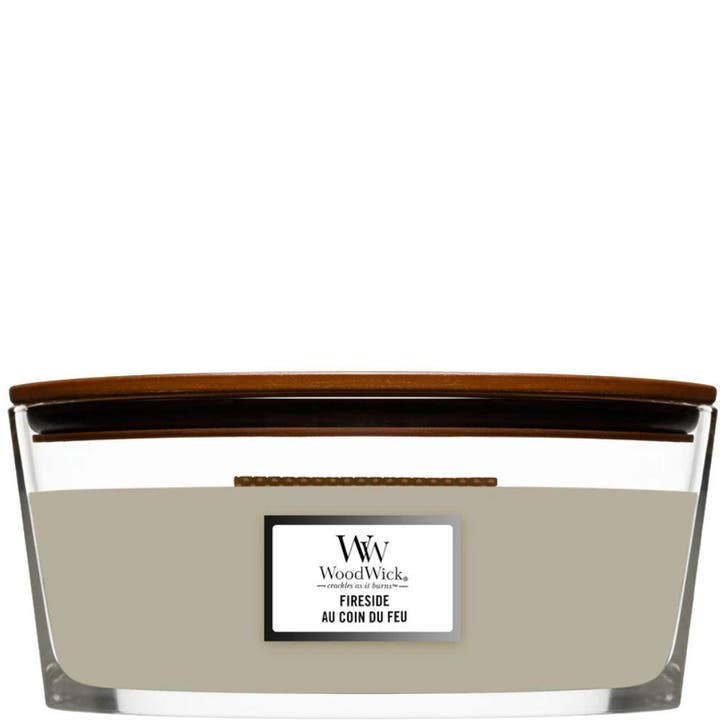 WoodWick Fireside Ellipse Candle - 454gr, Sieraden, Tassen en Uiterlijk, Uiterlijk | Haarverzorging, Overige typen, Nieuw, Ophalen of Verzenden