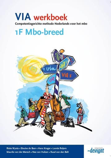 VIA werkboek / 1F Mbo-breed - Rieke Wynia 9789490013783, Boeken, Schoolboeken, Verzenden, Gelezen, Rieke Wynia