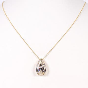 Ketting met hanger - 14 karaat Geel goud - 10.26ct. tw.