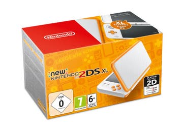Nintendo New 2DS XL Console - Wit/Oranje (in doos), Verzenden, Zo goed als nieuw