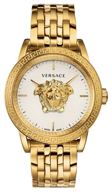 Versace VERD00318 Palazzo heren horloge 43 mm, Overige merken, Staal, Verzenden, Polshorloge