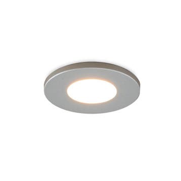 Geborsteld Chroom Verandaverlichting Dico, IP65, dimbaar, Ophalen of Verzenden, Nieuw