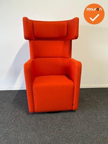 Bene Parcs Wing Chair - Fauteuil - Refurbished - Rood ges..., Werkplek, Ophalen of Verzenden, Gebruikt, Overige typen