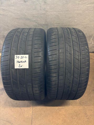 2x Hankook Ventus S1 EVO3 315/35 R21 N0 Porsche 5,5mm, Ophalen, Gebruikt, 21 inch, Band(en)