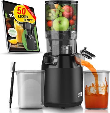 2dekans | Lebenlang Slow Juicer sapcentrifuge - Incl. 2, Huis en Inrichting, Ophalen of Verzenden, Zo goed als nieuw