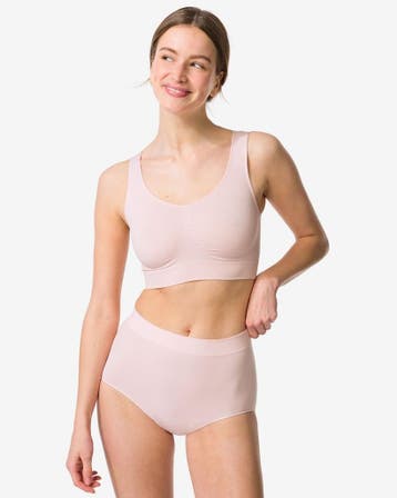 HEMA Dames tailleslip naadloos micro lichtroze, Kleding | Dames, Ondergoed en Lingerie, Verzenden