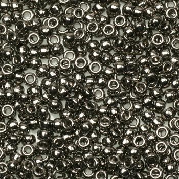 c.a. 5 gram Miyuki rocailles 11/0 - Plated nickel (2 mm 11), Hobby en Vrije tijd, Ophalen of Verzenden, Nieuw, Kraal
