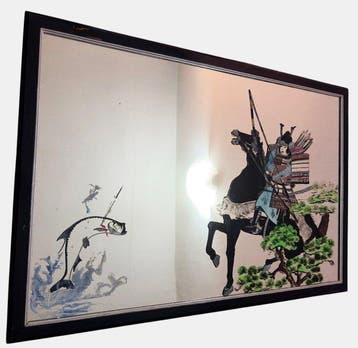 Felice Quentin - Felice Quentin - Spiegel - glas, Antiek en Kunst, Curiosa en Brocante