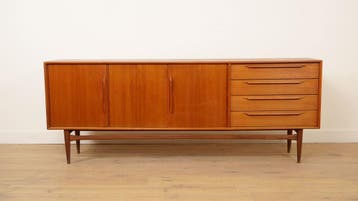Vintage dressoir | Heinrich Riestenpatt | Teak | 225 cm, Huis en Inrichting, Ophalen of Verzenden, Nieuw