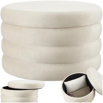 Hocker Altu XL, gestoffeerd, opbergruimte, Verzenden, Nieuw