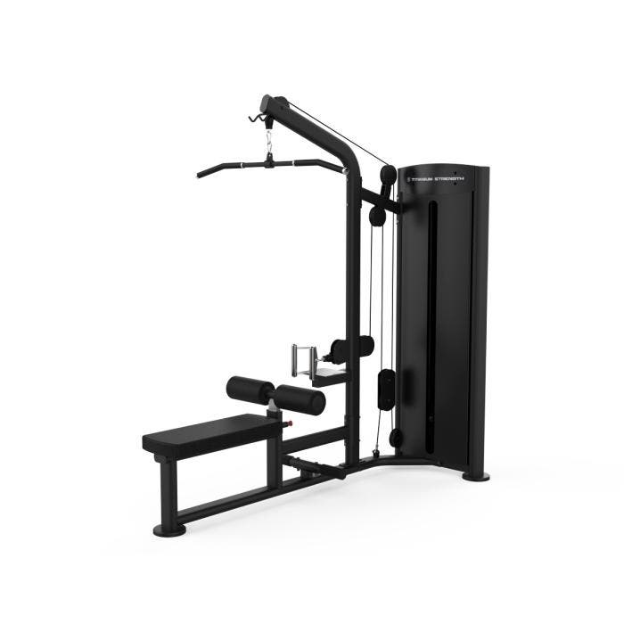 Titanium Strength Black Series | Lat Pulldown | Seated Row, Sport en Fitness, Fitnessmaterialen, Halterstangen, Nieuw, Verzenden