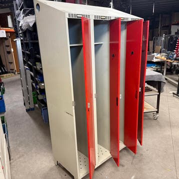 4-deurs SONO lockerkast met schade - 206x120x55 cm, Huis en Inrichting, Ophalen of Verzenden, Nieuw