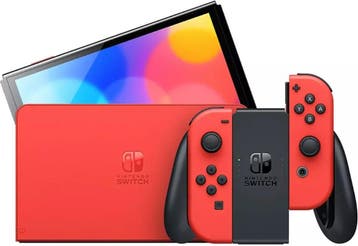 Nintendo Switch OLED-model - Mario Red Edition (Nintendo..., Spelcomputers en Games, Verzenden, Gebruikt
