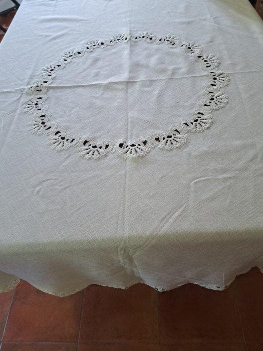 Tafelkleed - 150 cm - 150 cm, Antiek en Kunst, Antiek | Kleden en Textiel