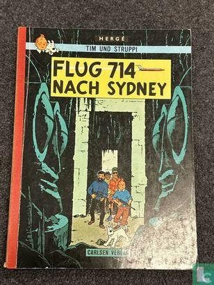 Kuifje - Flug 714 nach Sydney - 1969, Eén stripboek, Verzenden, Gelezen, Remi, Georges.