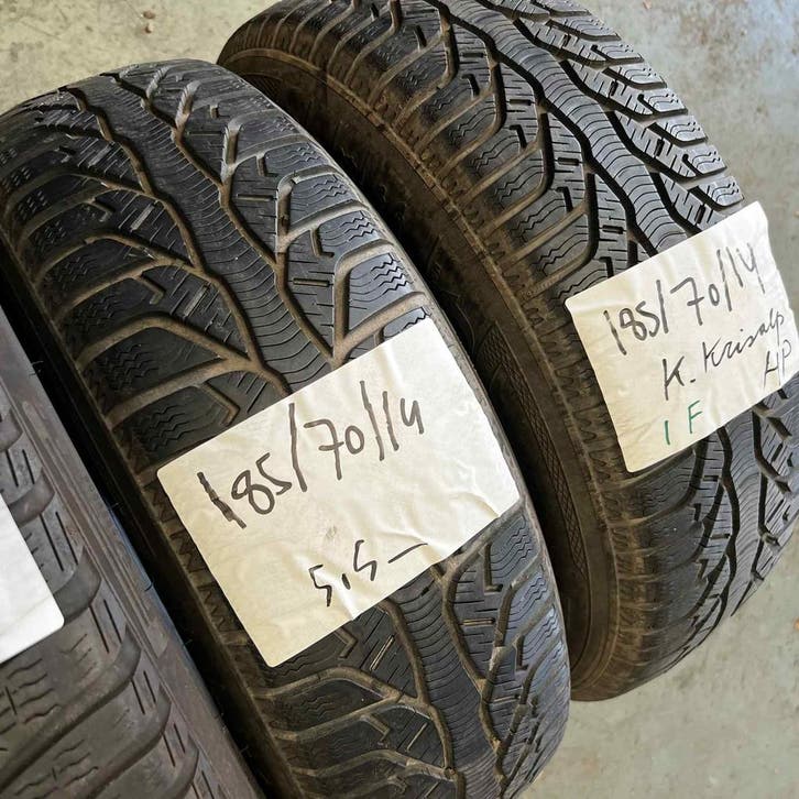 2 x Kleber Krisalp HP 185-70-14 Winterbanden 5,5mm, Auto-onderdelen, Banden en Velgen, 14 inch, Winterbanden, 185 mm, Personenwagen
