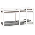 Massief Houten Stapelbed Wit | Retourdeal | Laatste Stuk!, Kinderen en Baby's, Kinderkamer | Bedden, 85 tot 100 cm, Nieuw, Ophalen of Verzenden