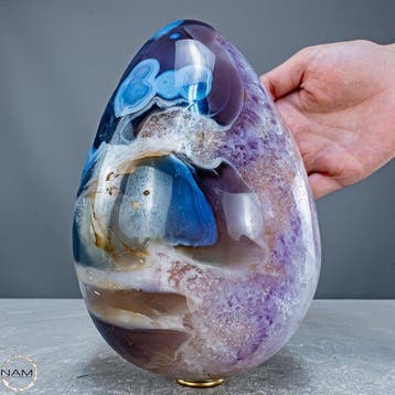 Zeldzame Orca-Amethist-Agaat met roze amethist – Een
