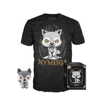 Funko Pop! Tee Box GOT- Nymeria Direwolf - Maat M, Verzenden, Nieuw