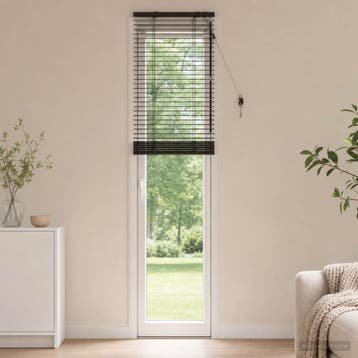 vidaXL Jaloezie Donkerbruin 60 x 250 cm 35 mm Massief, Verzenden, Nieuw, Bruin