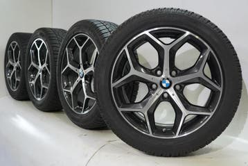 BMW X1 F48 X2 F39 569 18 inch velgen Dunlop Winterbanden Ori, 18 inch, Gebruikt, Velg(en), Winterbanden