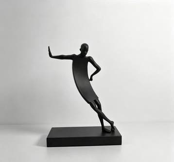 sculptuur, Wind Rider - 31 cm - Legering
