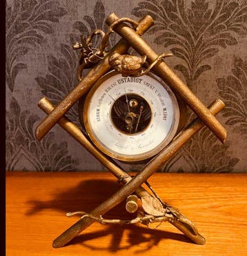 Aneroid barometer - Messing, Glas