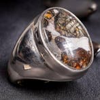 Pallasiet meteoriet ring, Afrika - Hoogte: 28.5 mm -