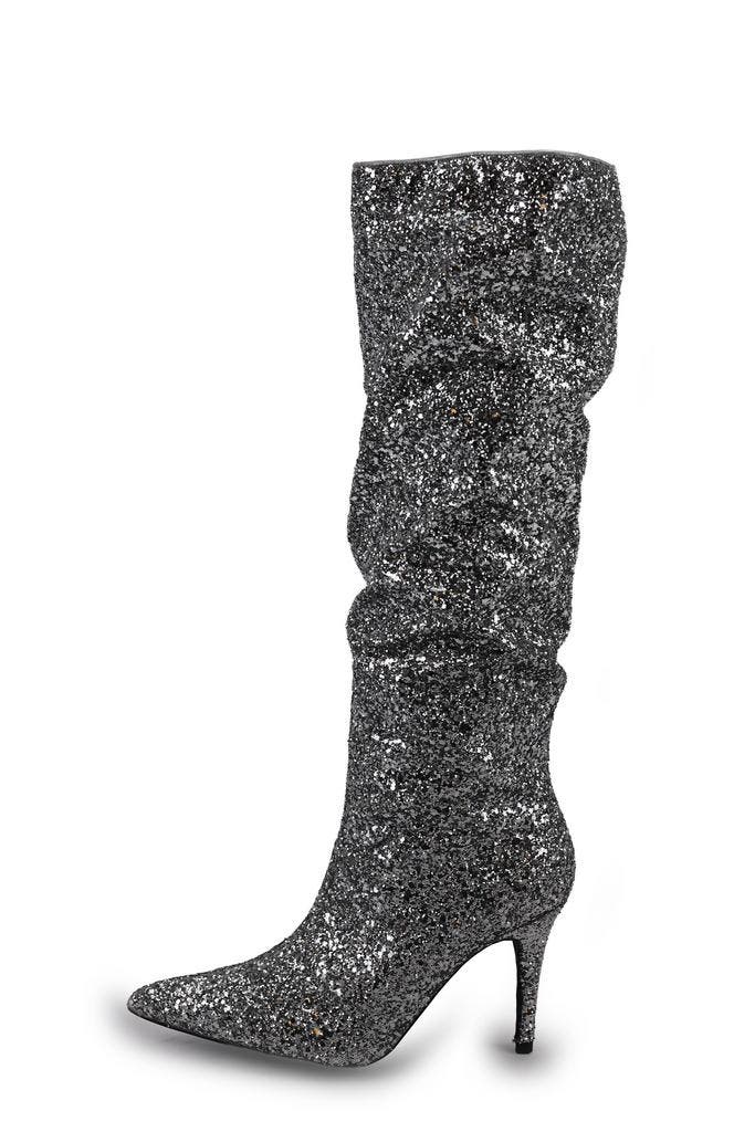 Sacha Laarzen in maat 38 Zilver, Kleding | Dames, Schoenen, Overige kleuren, Zo goed als nieuw, Hoge laarzen, Verzenden