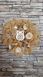 Jute band Naturel open structuur 5 cm kwart rol 10 meter, Ophalen of Verzenden, Nieuw