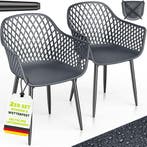 Tuinstoelen - Weerbestendig - Met armleuning - Set van 2 - G, Verzenden, Zo goed als nieuw