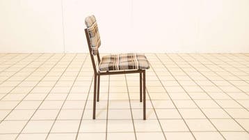 Vintage Stoel met Geruite bekleding, Ophalen of Verzenden, Nieuw