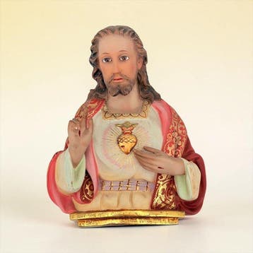 Escuela Olot (s. XX) - Figuur - Busto de Cristo - 31 cm -