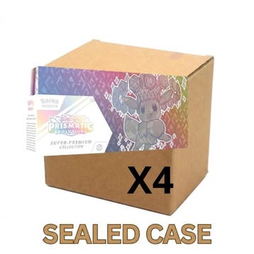 Pokémon TCG - Prismatic Evolutions Super Premium Box Case, Hobby en Vrije tijd, Verzamelkaartspellen | Pokémon, Verzenden, Zo goed als nieuw